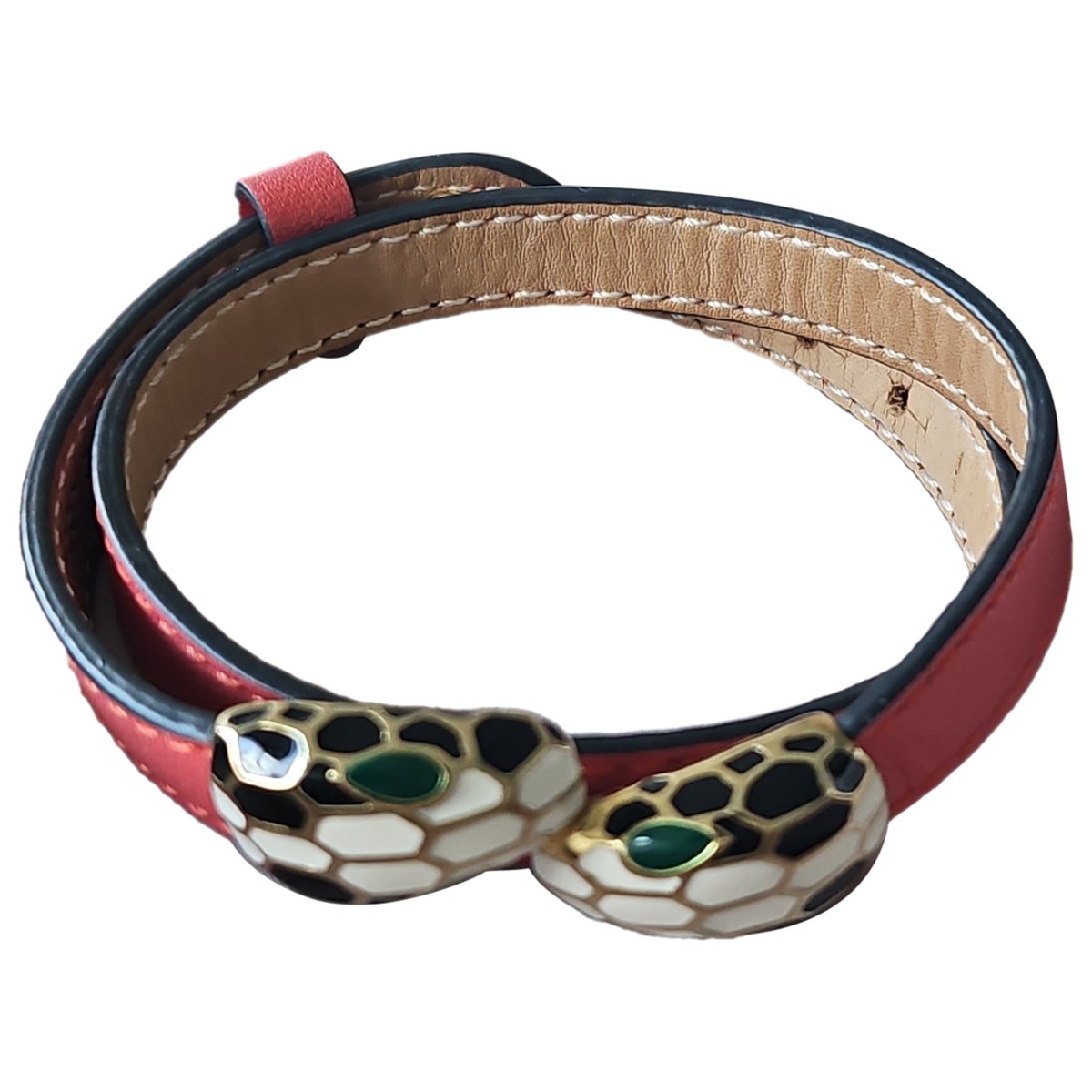 Serpenti leather bracelet