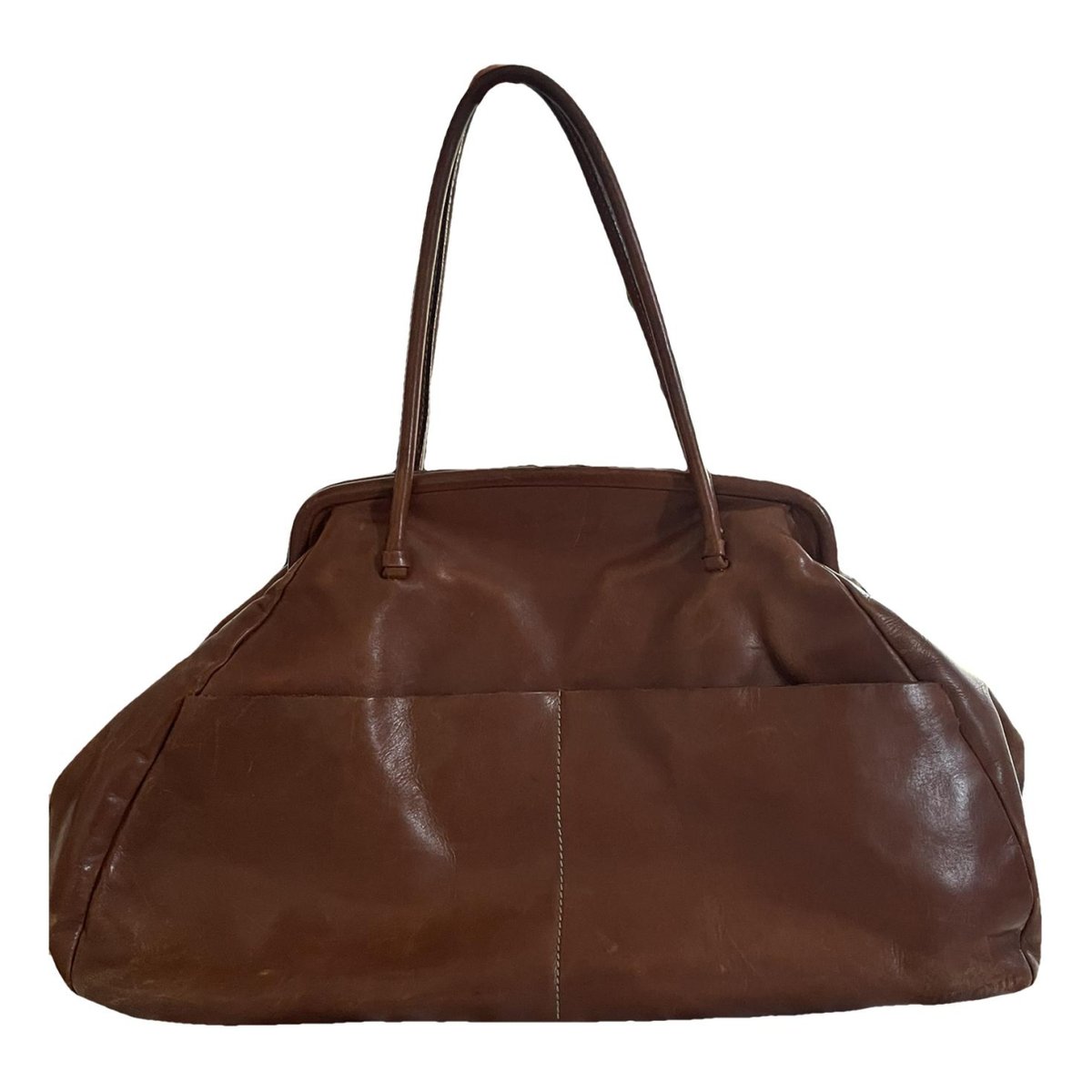 Miu Belle leather handbag