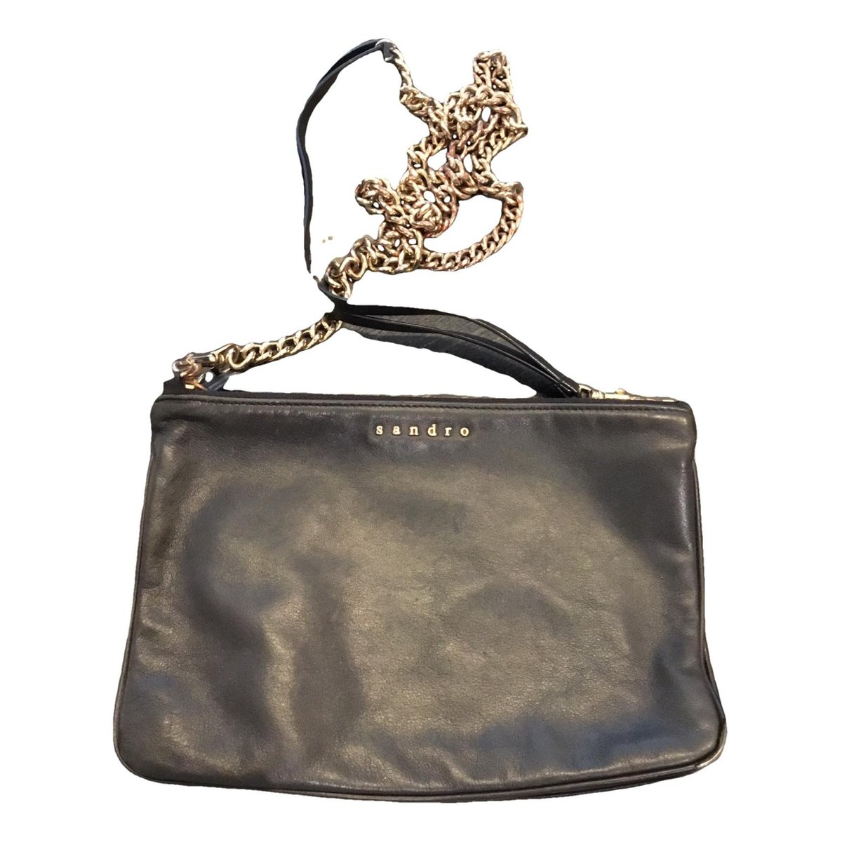 Addict leather clutch bag