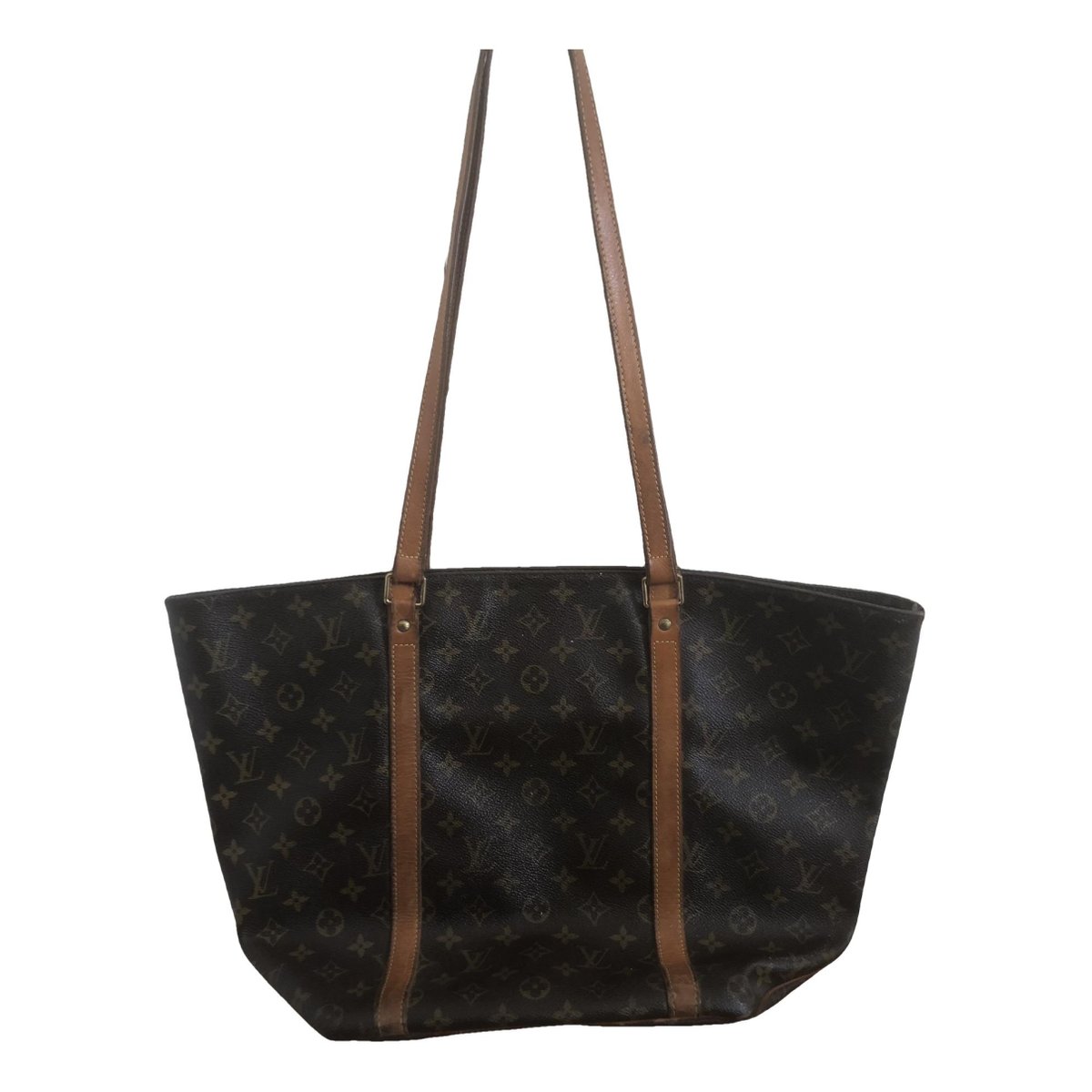 Shopping leather handbag