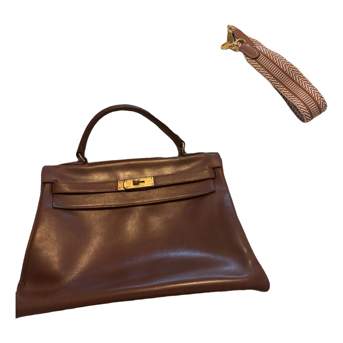 Kelly 32 leather handbag