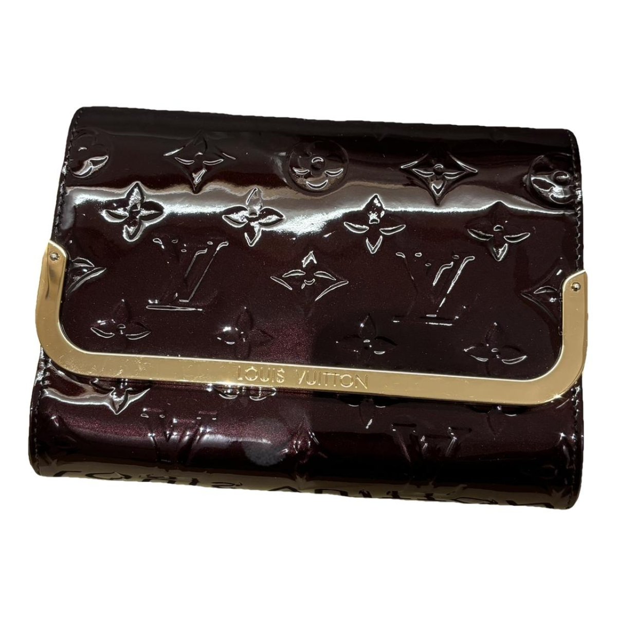 Ana patent leather clutch bag