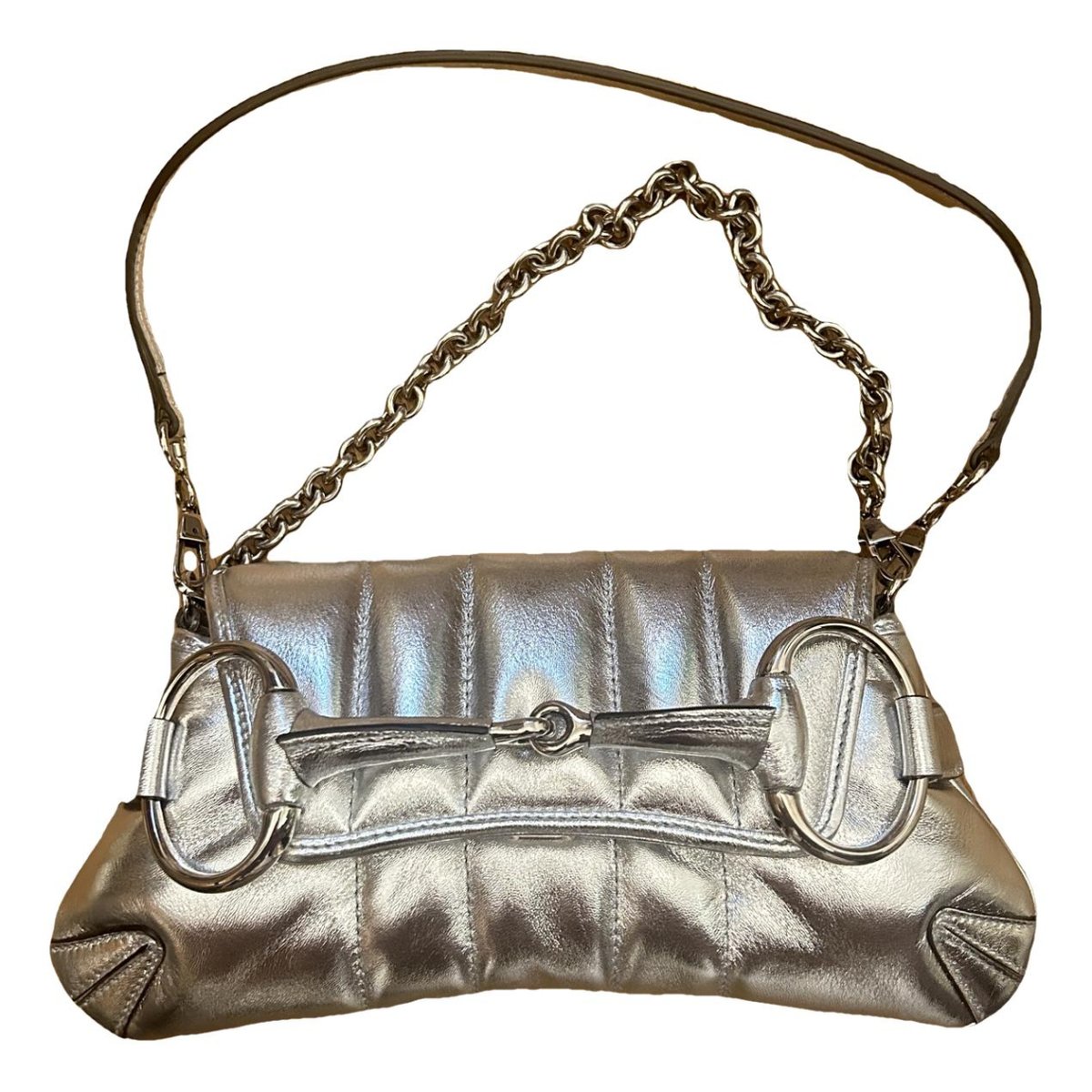 Horsebit Chain leather handbag