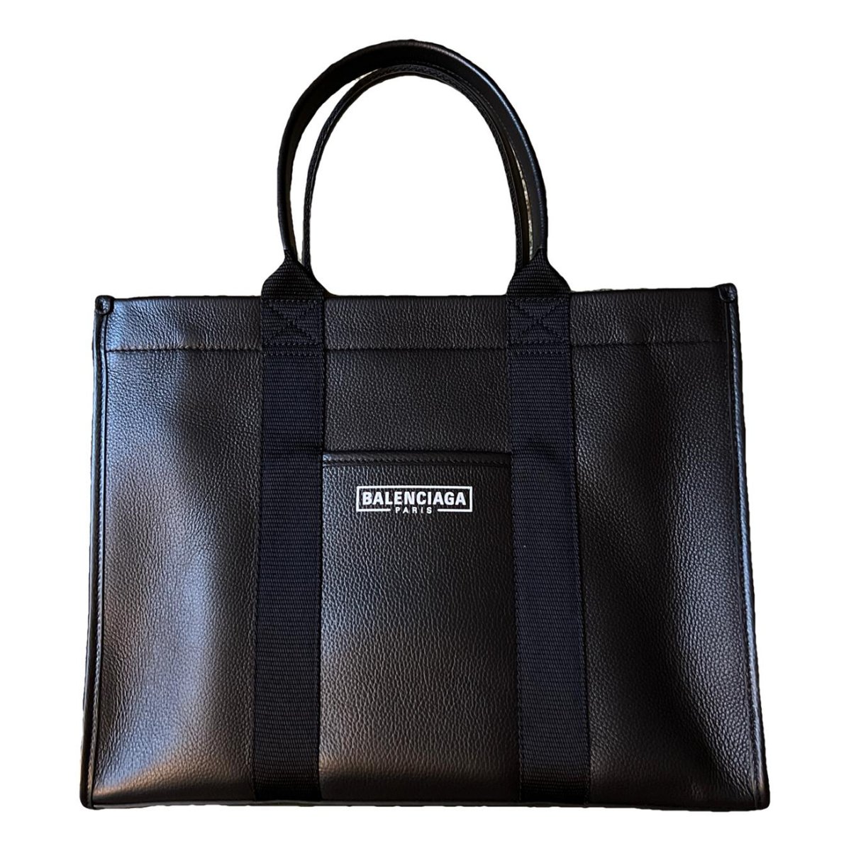 Hardware leather tote