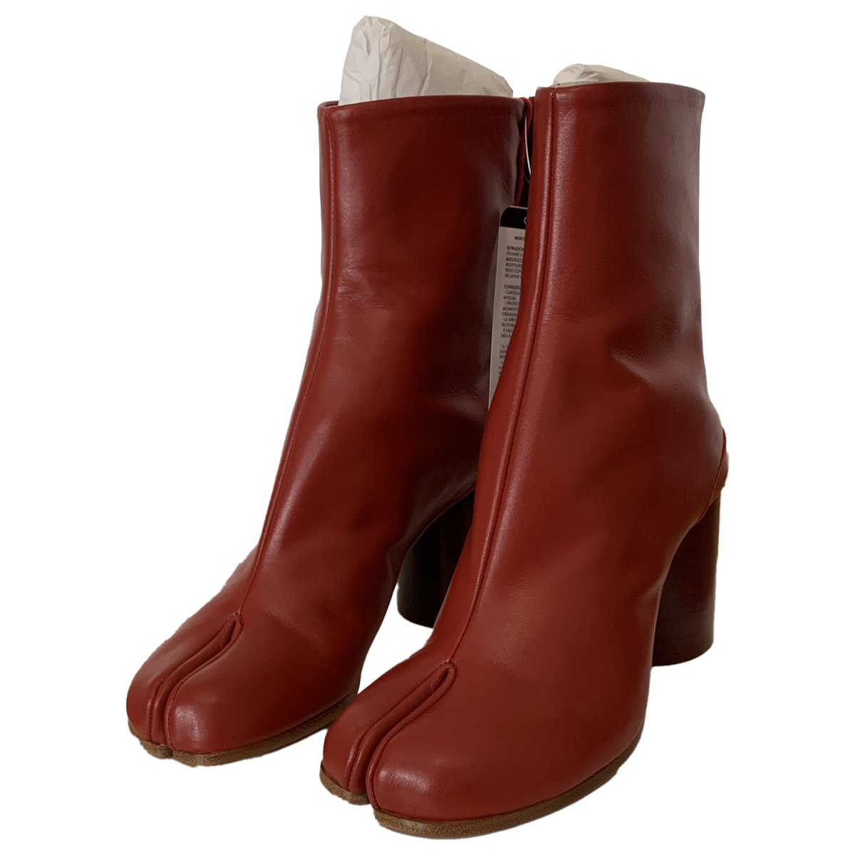 Tabi leather ankle boots