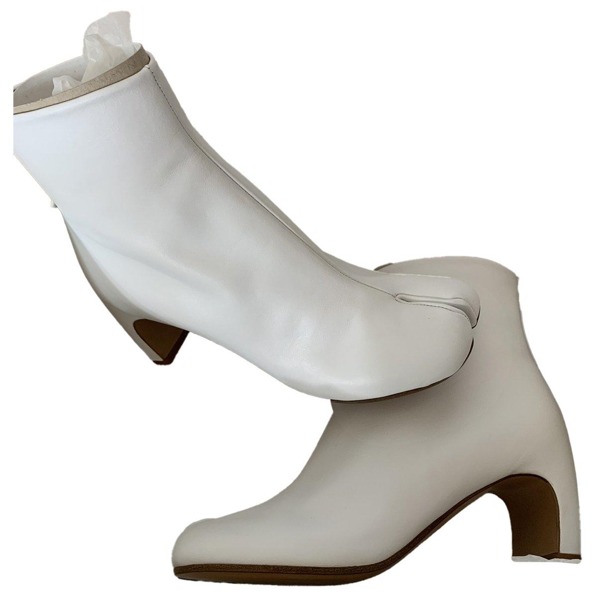 Tabi leather ankle boots