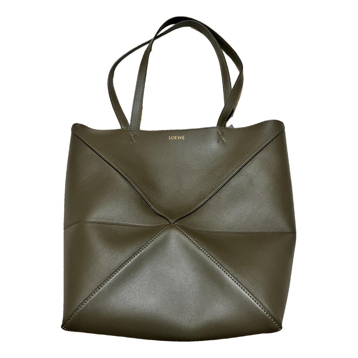 Puzzle Fold leather handbag