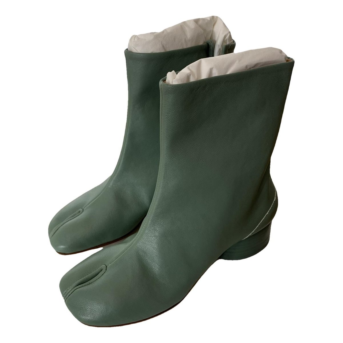 Tabi leather ankle boots