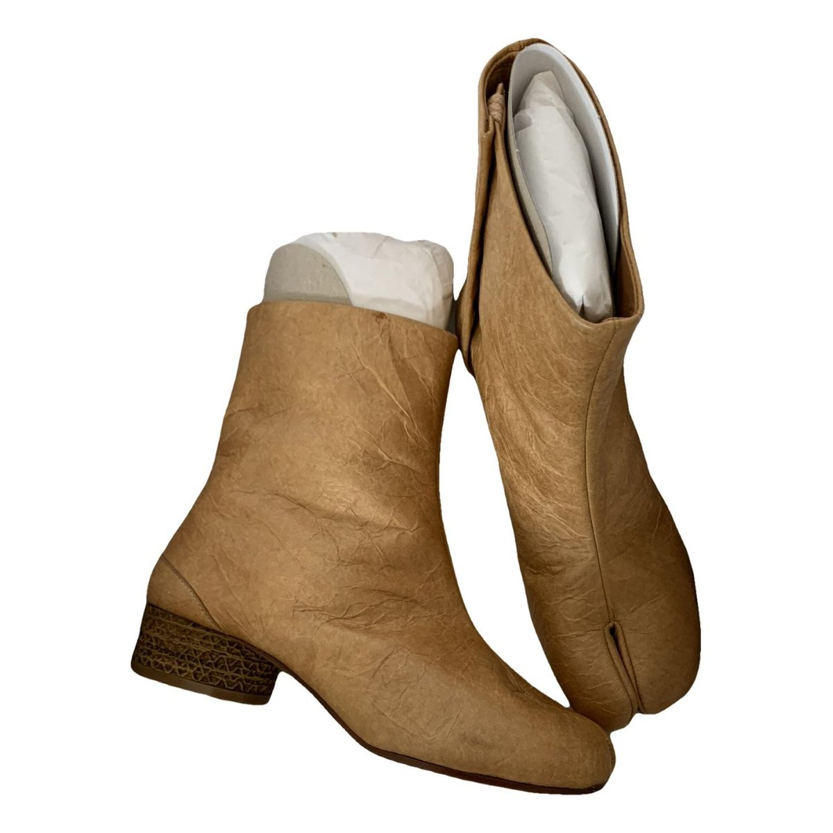 Tabi leather ankle boots