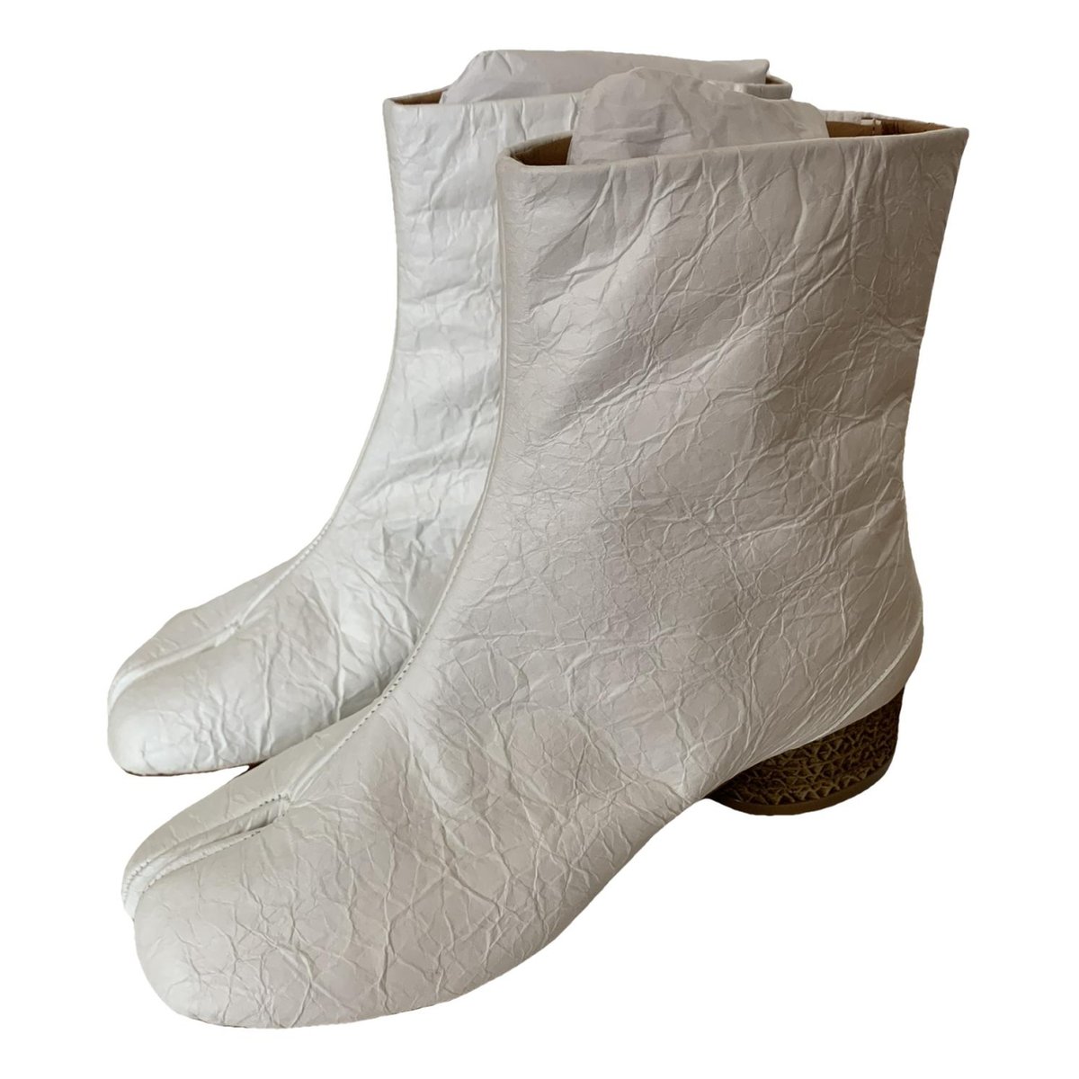 Tabi leather ankle boots