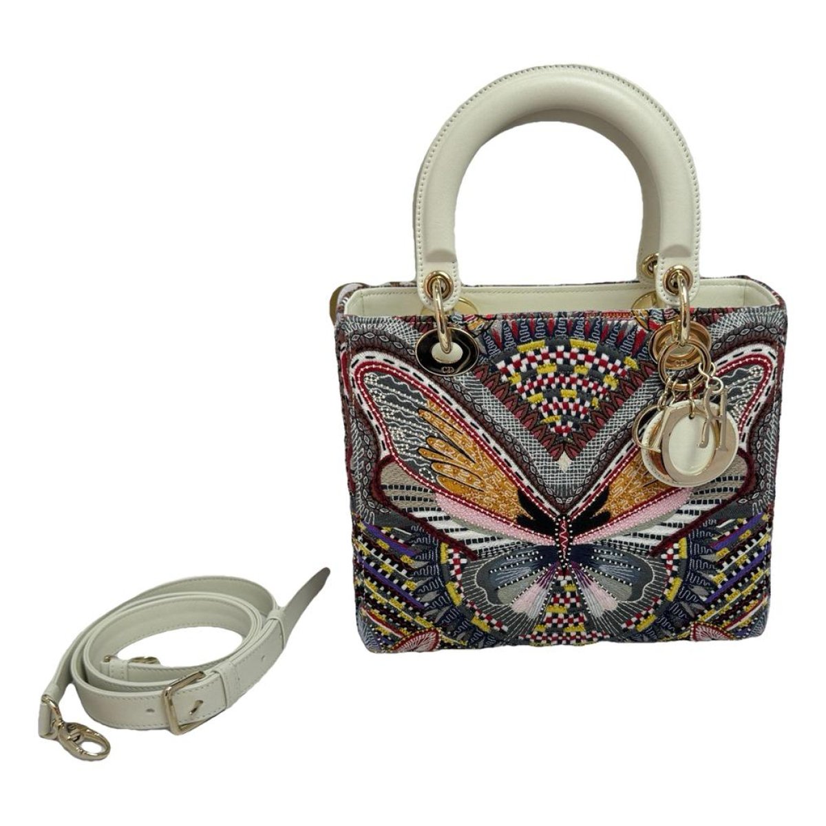 Lady Dior leather crossbody bag