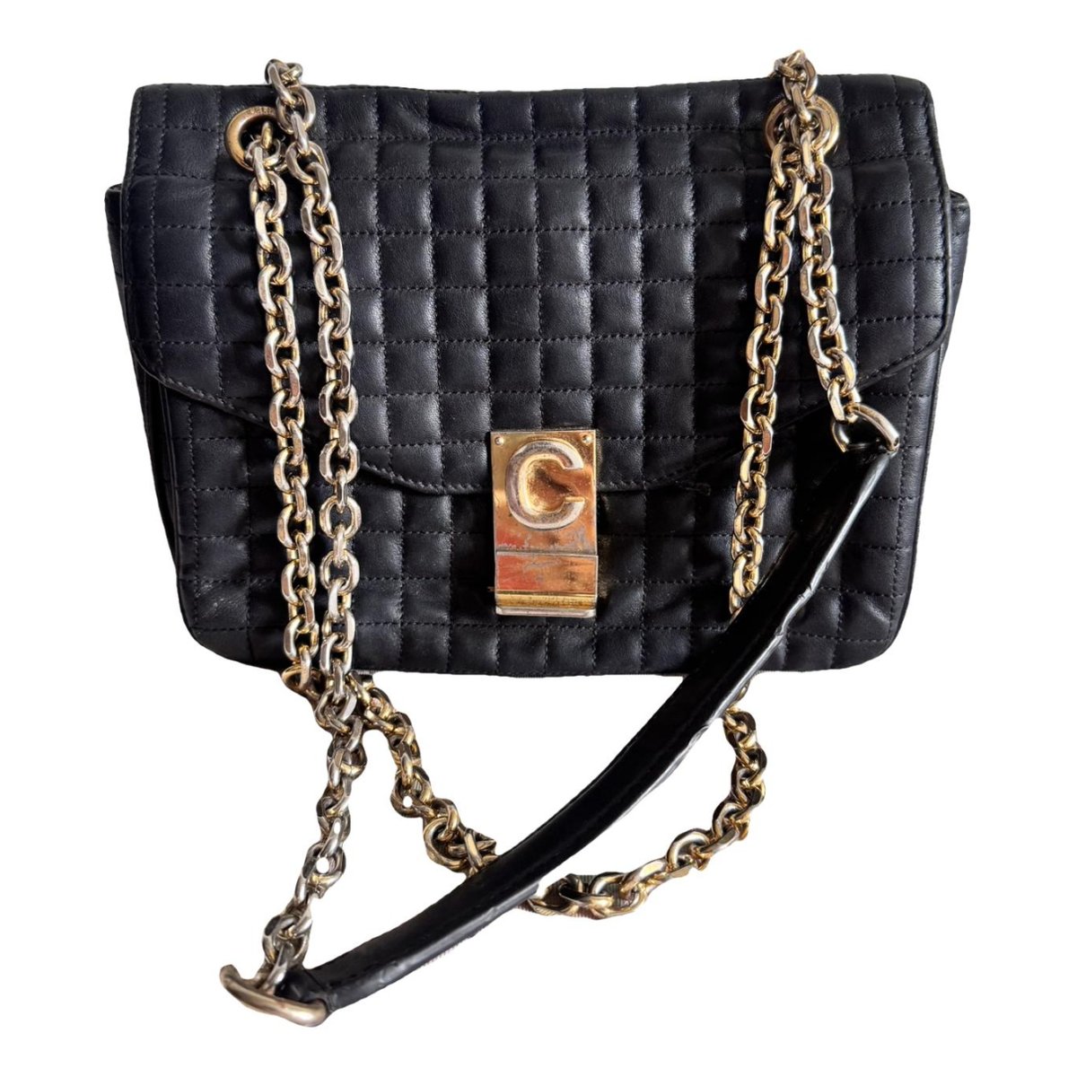 C bag leather crossbody bag