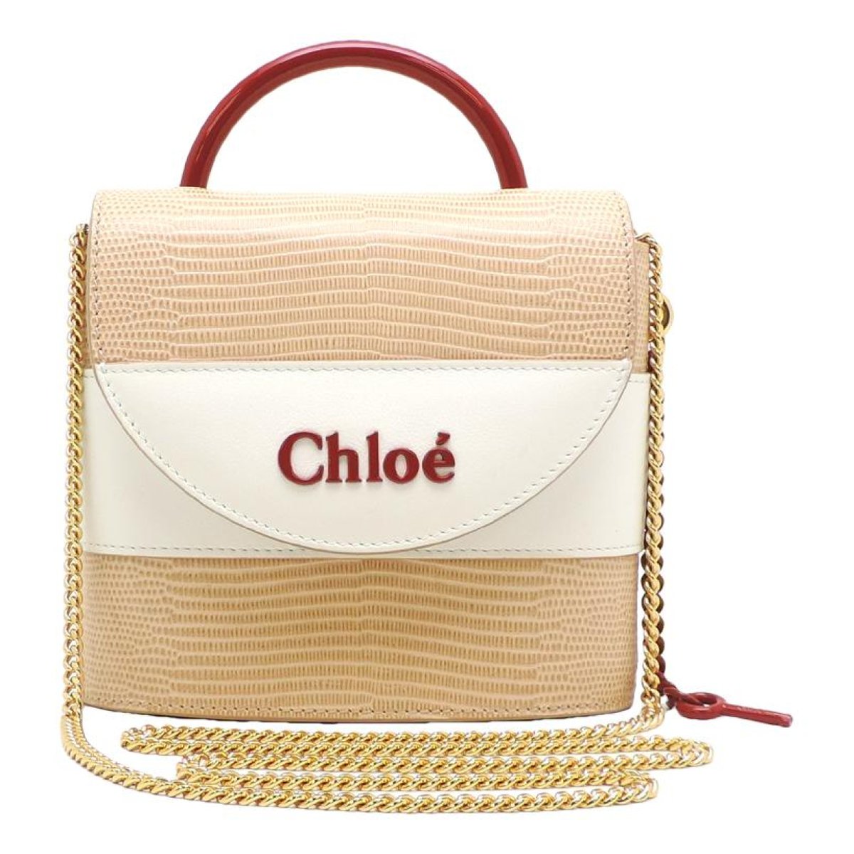 Aby Lock leather handbag