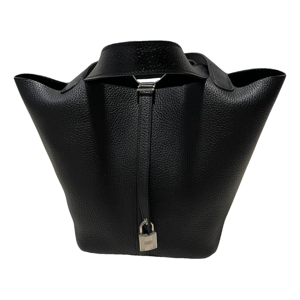 Picotin leather tote