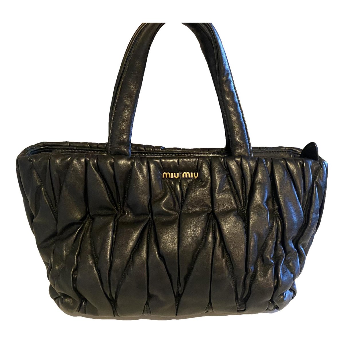Miu Wander leather handbag