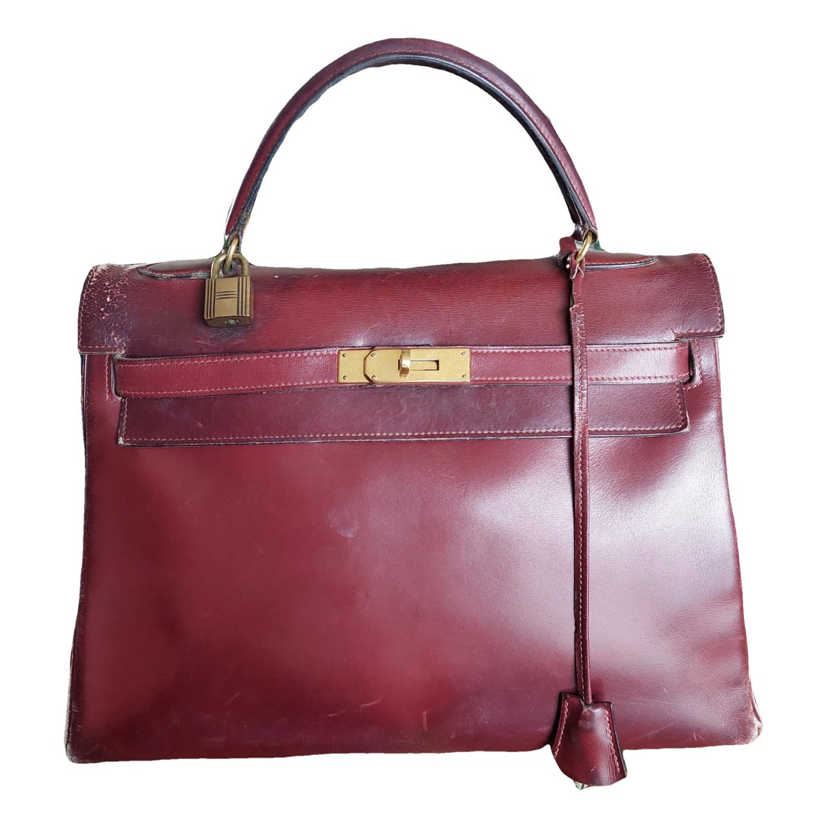 Kelly 32 leather handbag