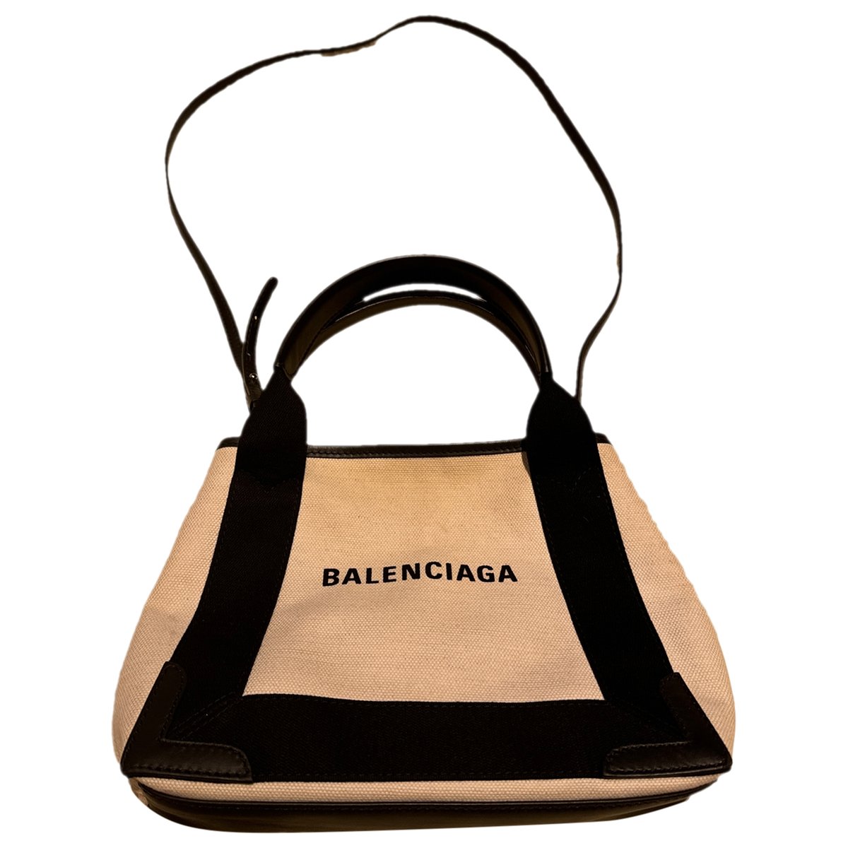 Navy cabas cloth crossbody bag