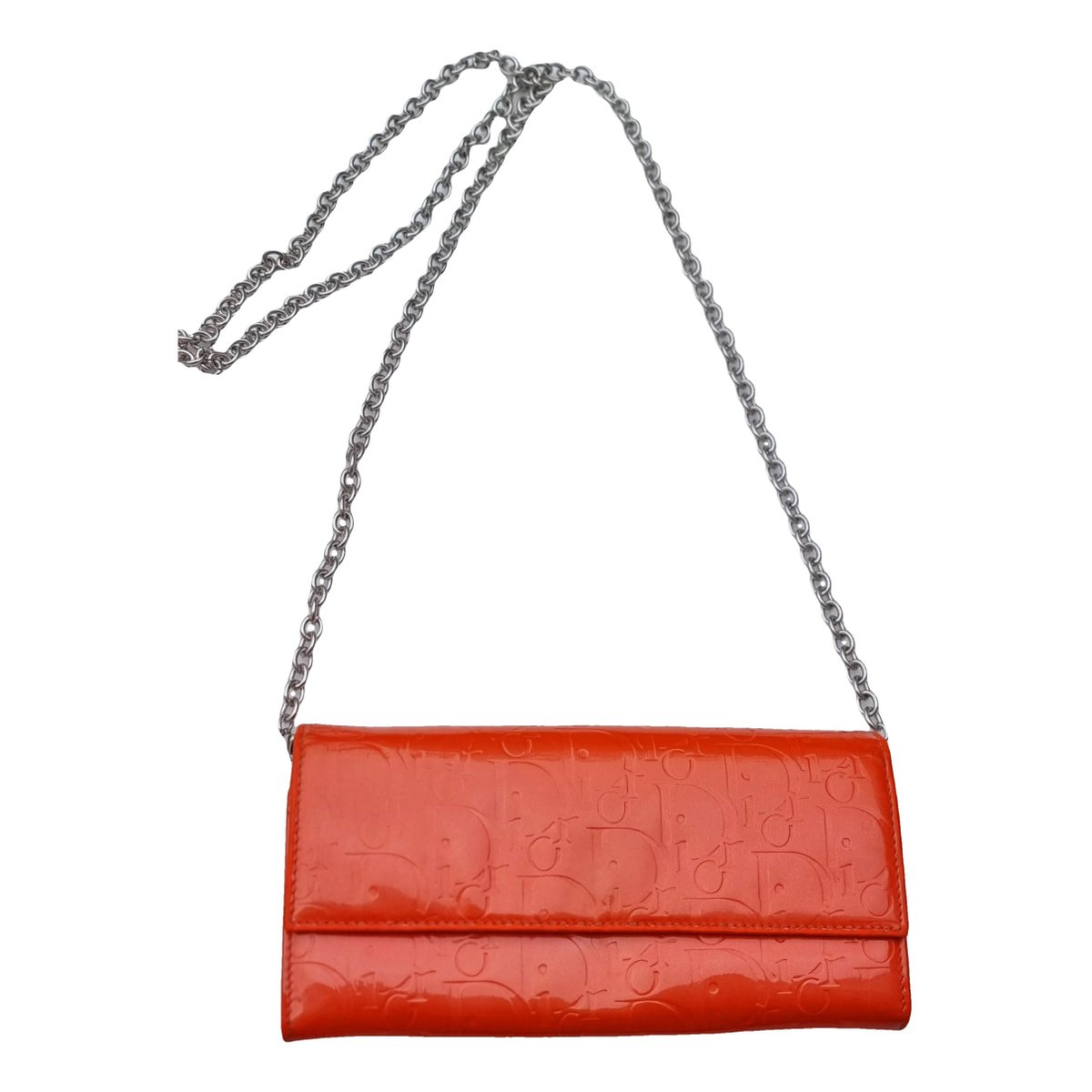 Lady Dior Wallet On Chain patent leather crossbody bag