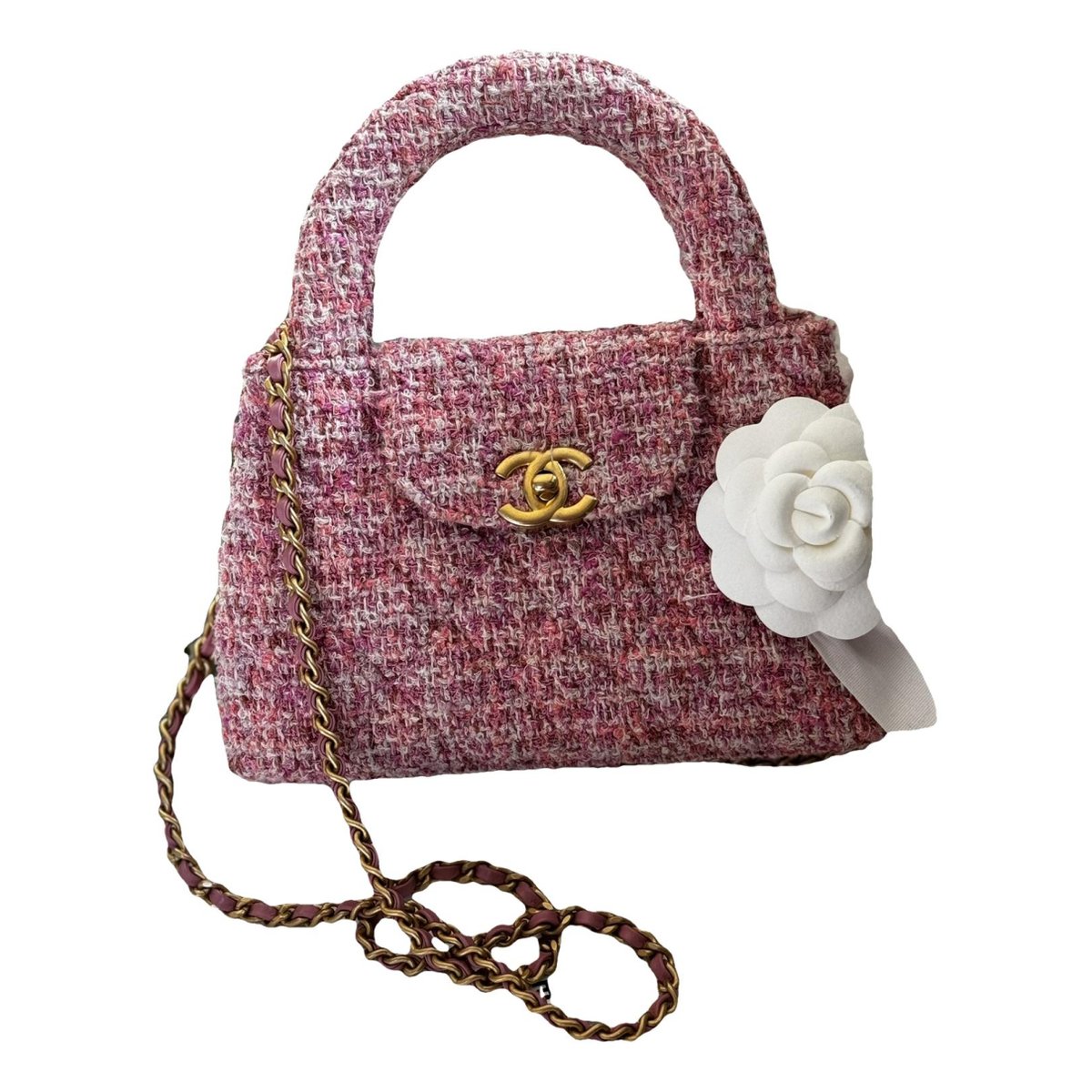 Mini Shopping tweed handbag