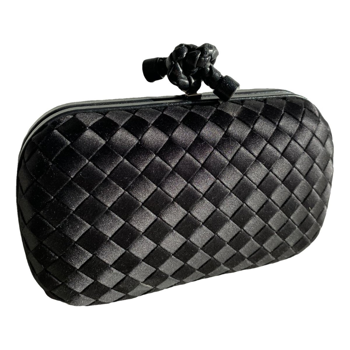 Pochette Knot silk clutch bag