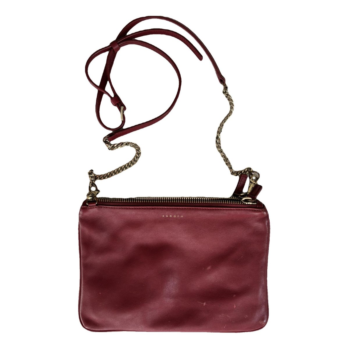 Addict leather clutch bag