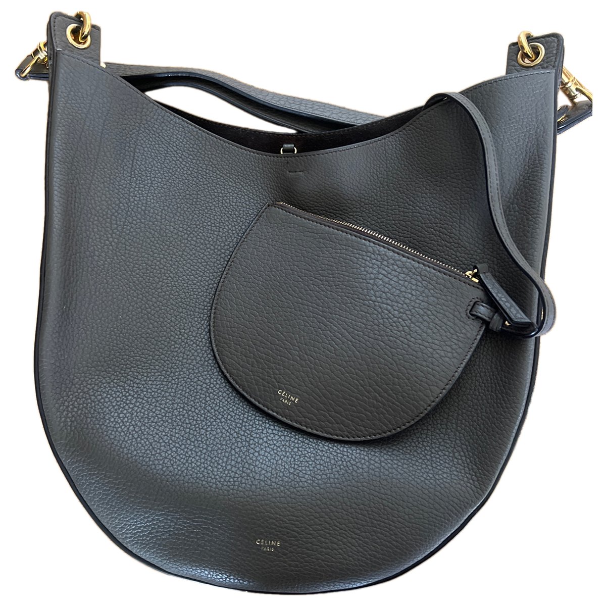 Hobo leather crossbody bag
