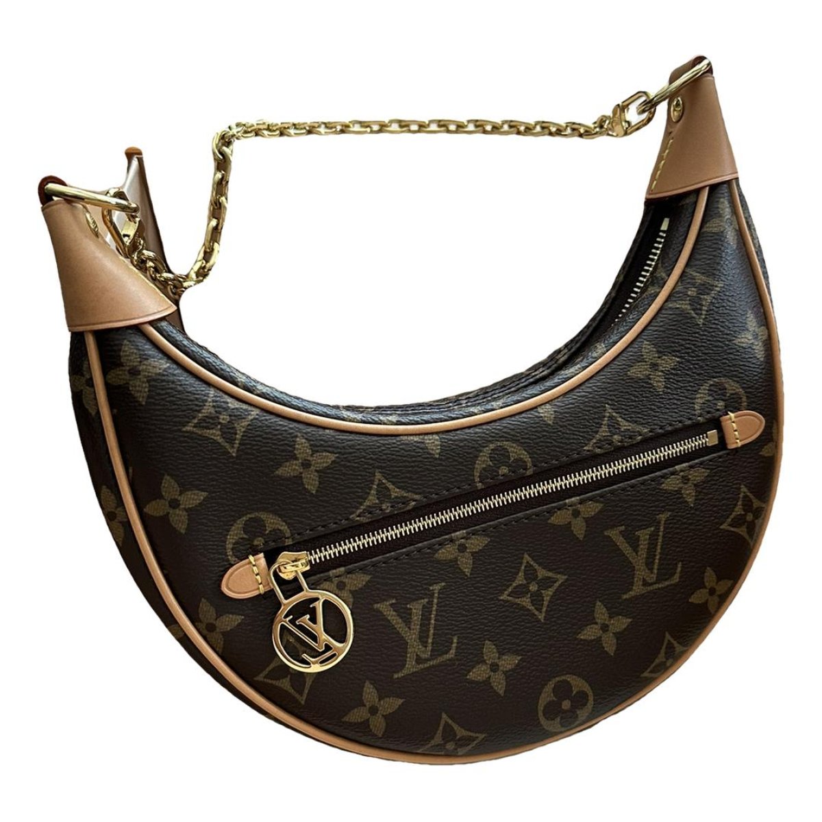 Loop leather handbag