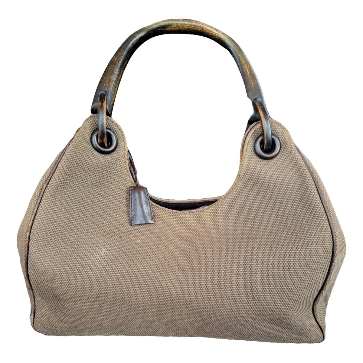 Bamboo Top Handle cloth handbag
