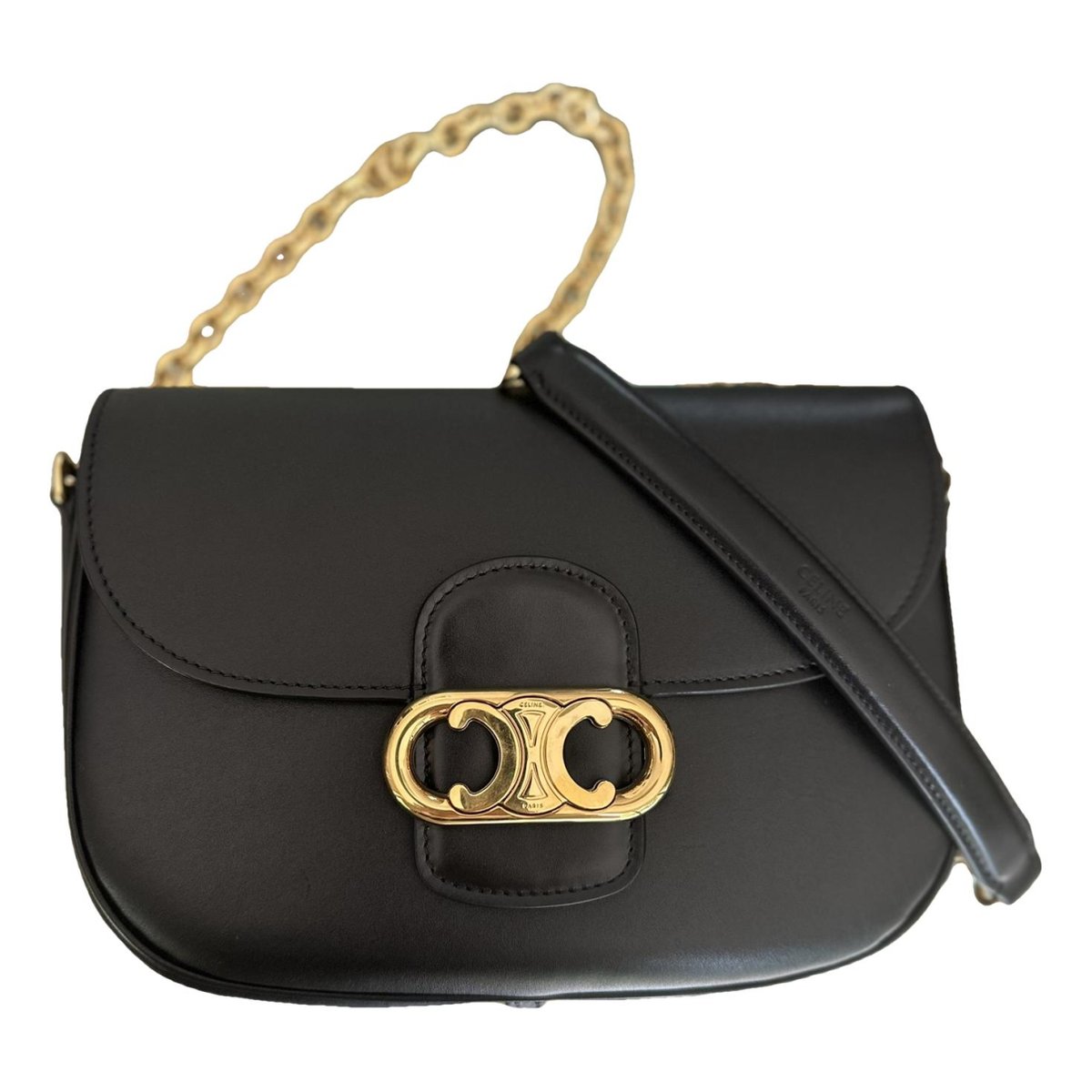 Triomphe Maillon Chain leather crossbody bag