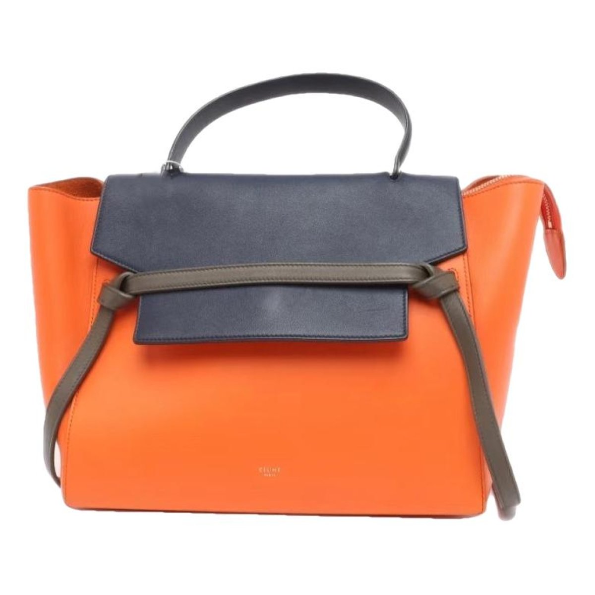 Belt leather handbag