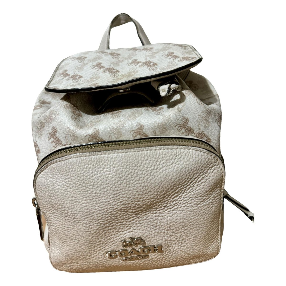 Campus leather backpack