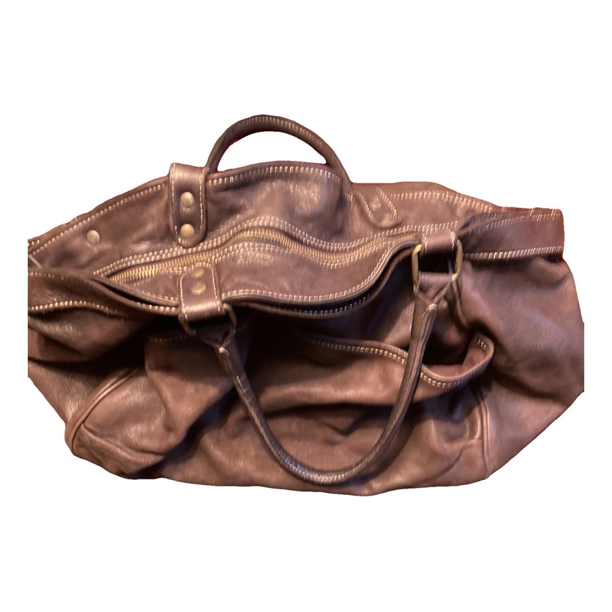 Lune leather handbag