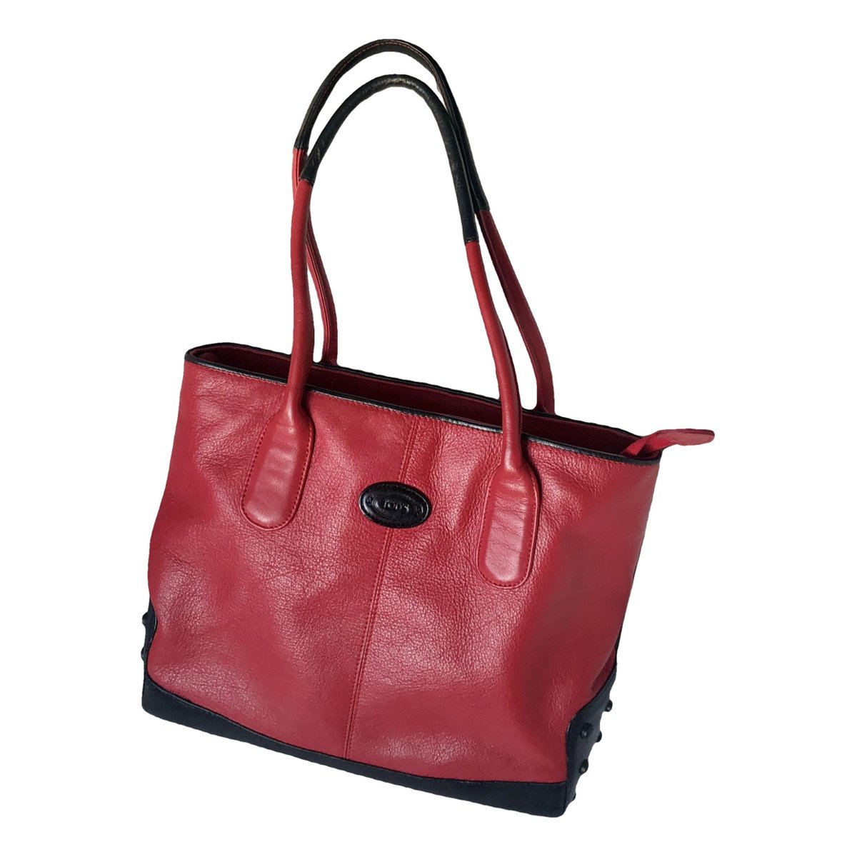 Shopping Media leather handbag