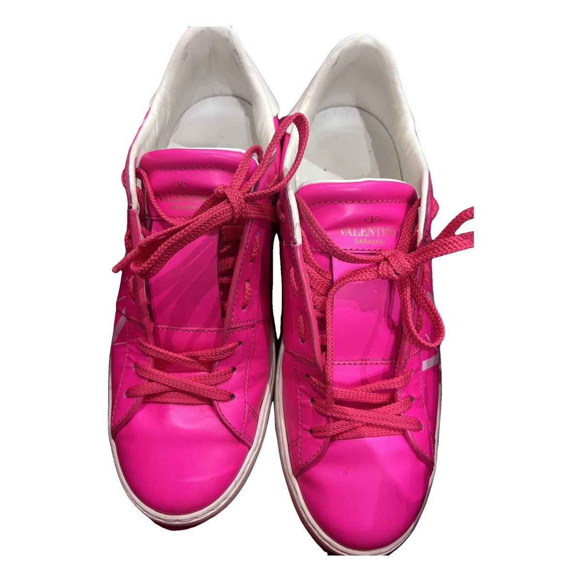 Open VLTN leather trainers