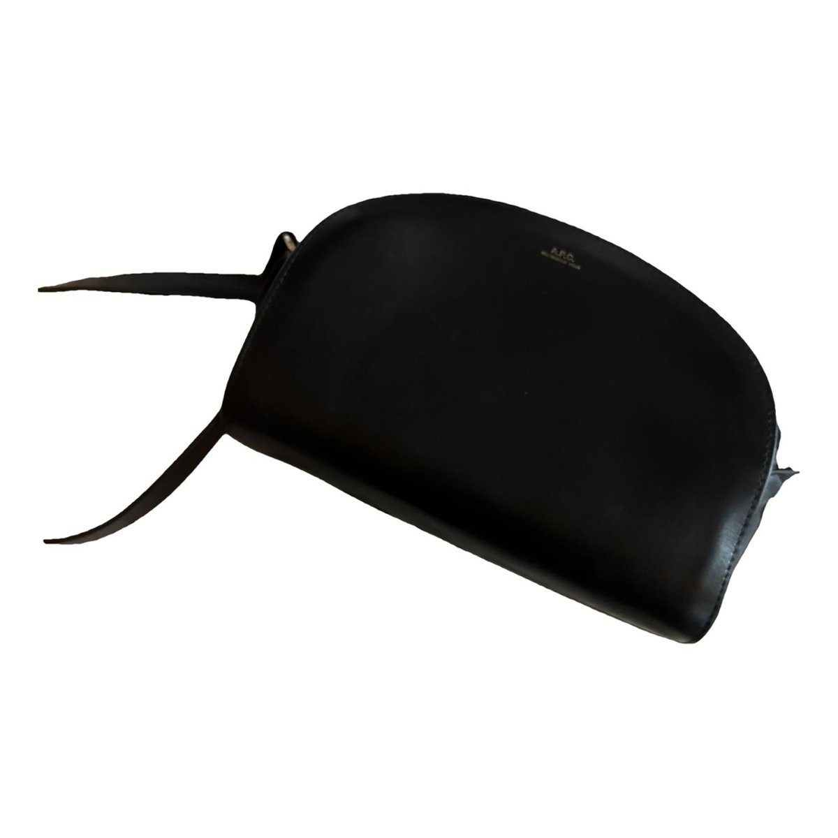 Demi-lune leather crossbody bag