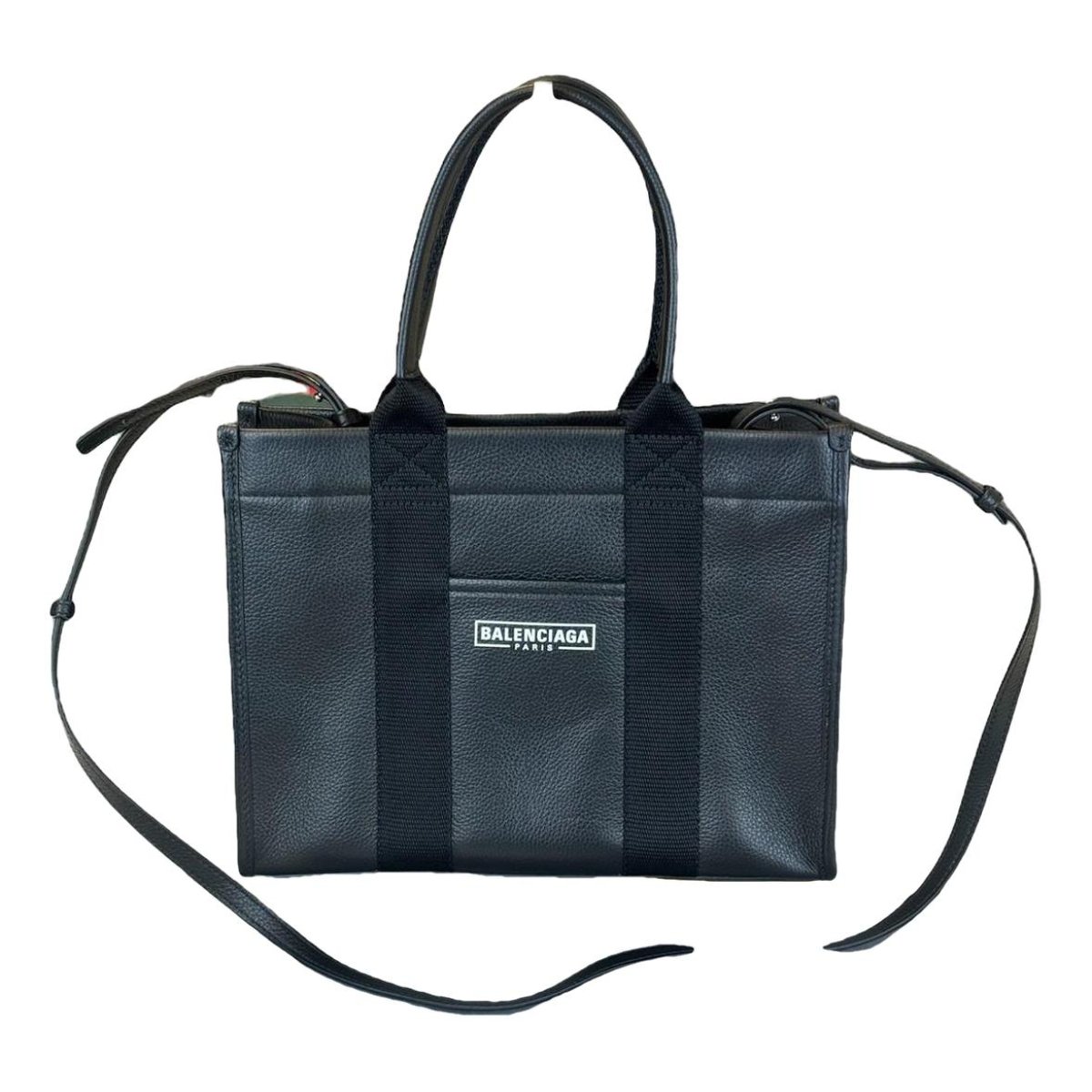 Hardware leather crossbody bag