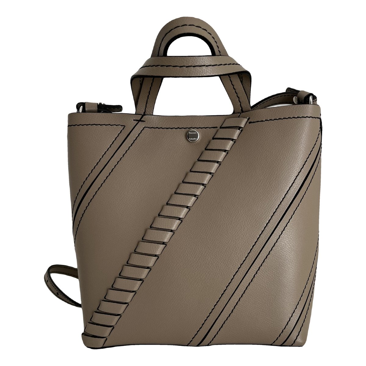 Hex leather crossbody bag
