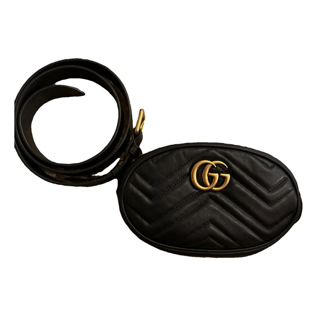 GG Marmont Oval leather handbag