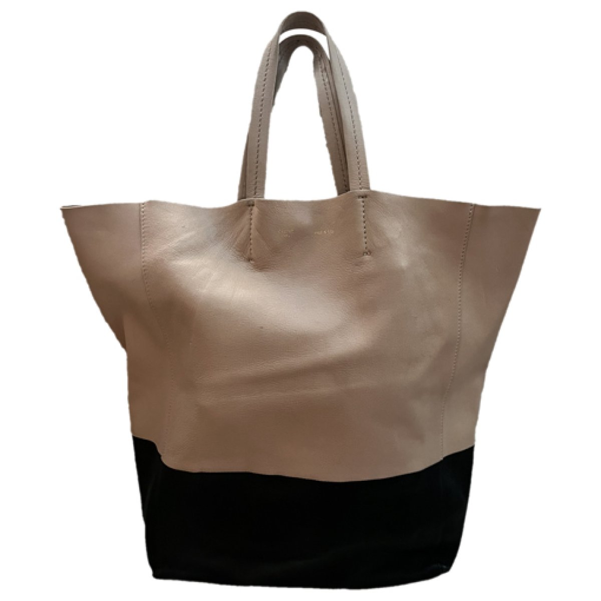 Cabas leather tote