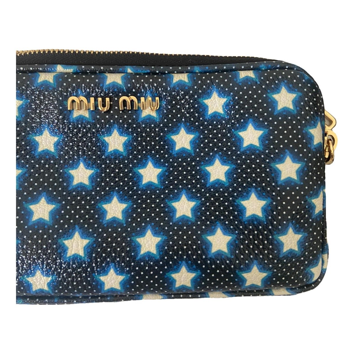 Madras leather clutch bag
