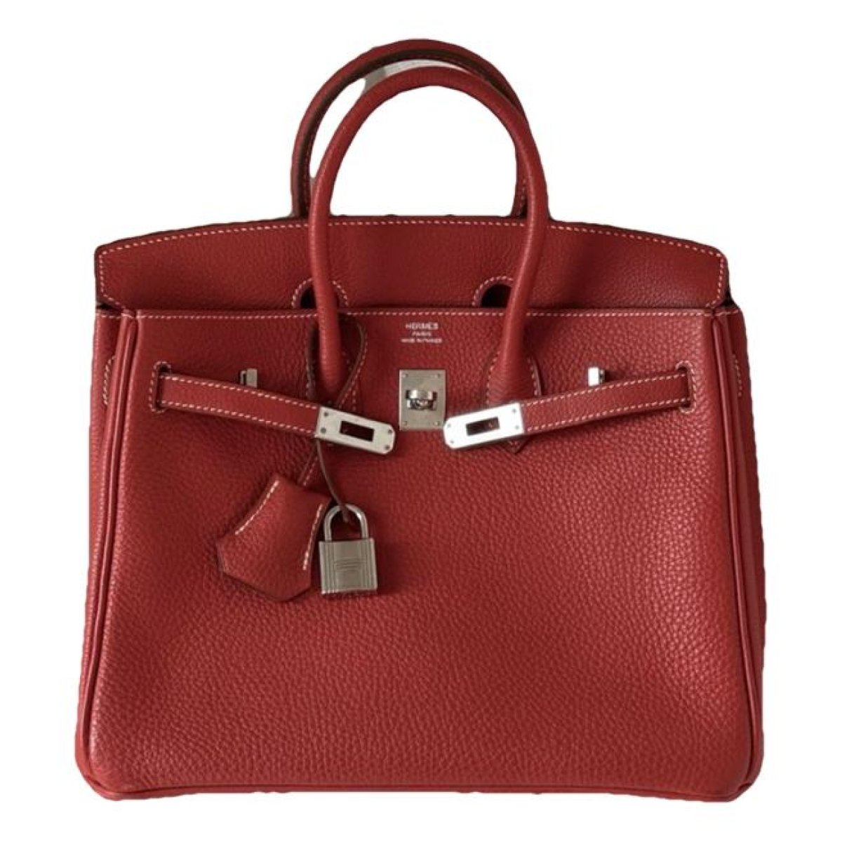 Birkin 25 leather handbag