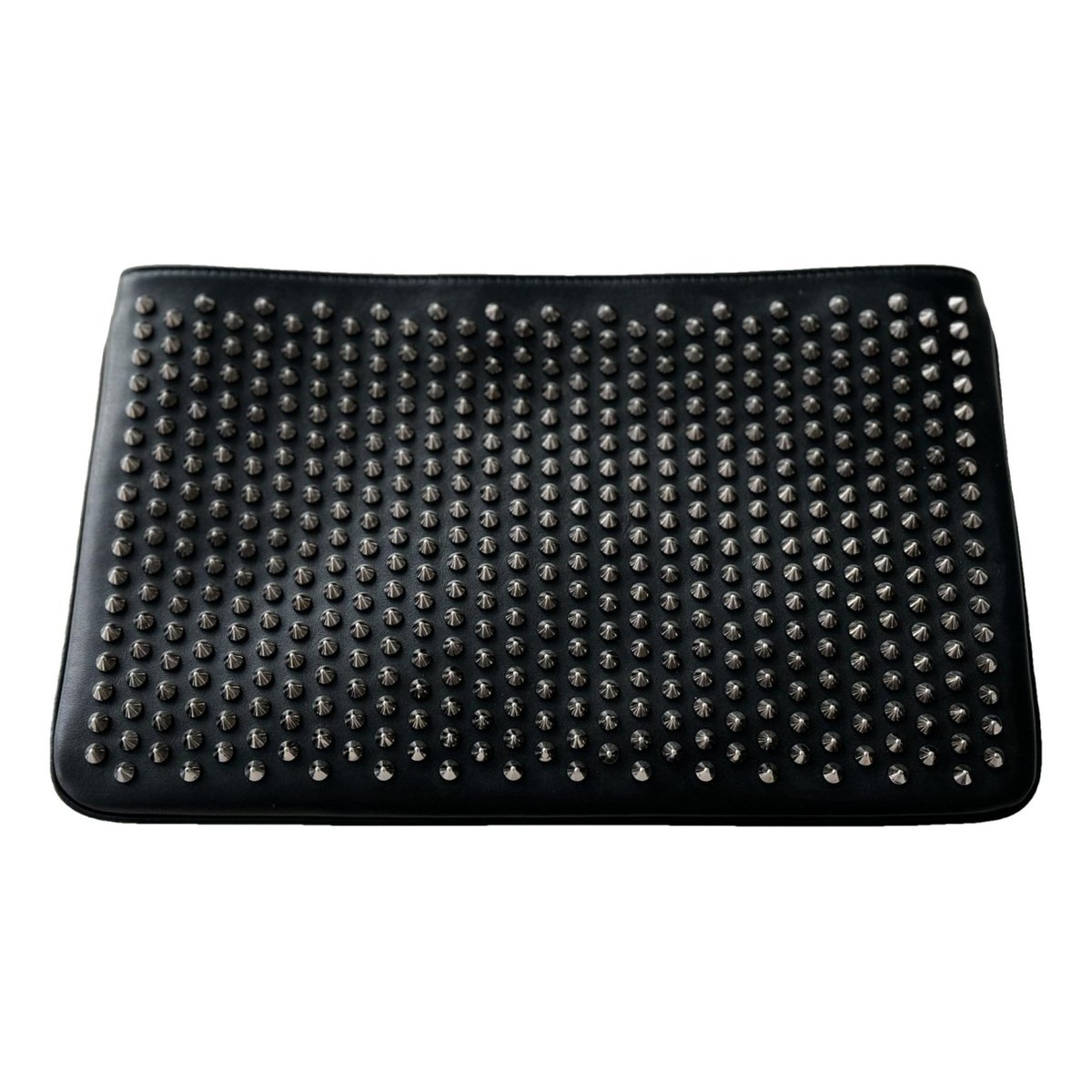 Loubiposh leather clutch bag