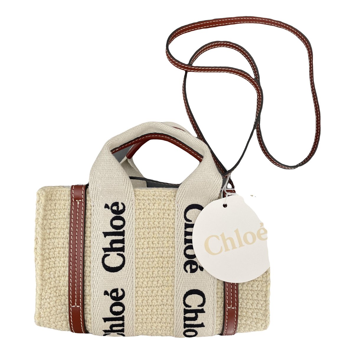 Woody linen handbag