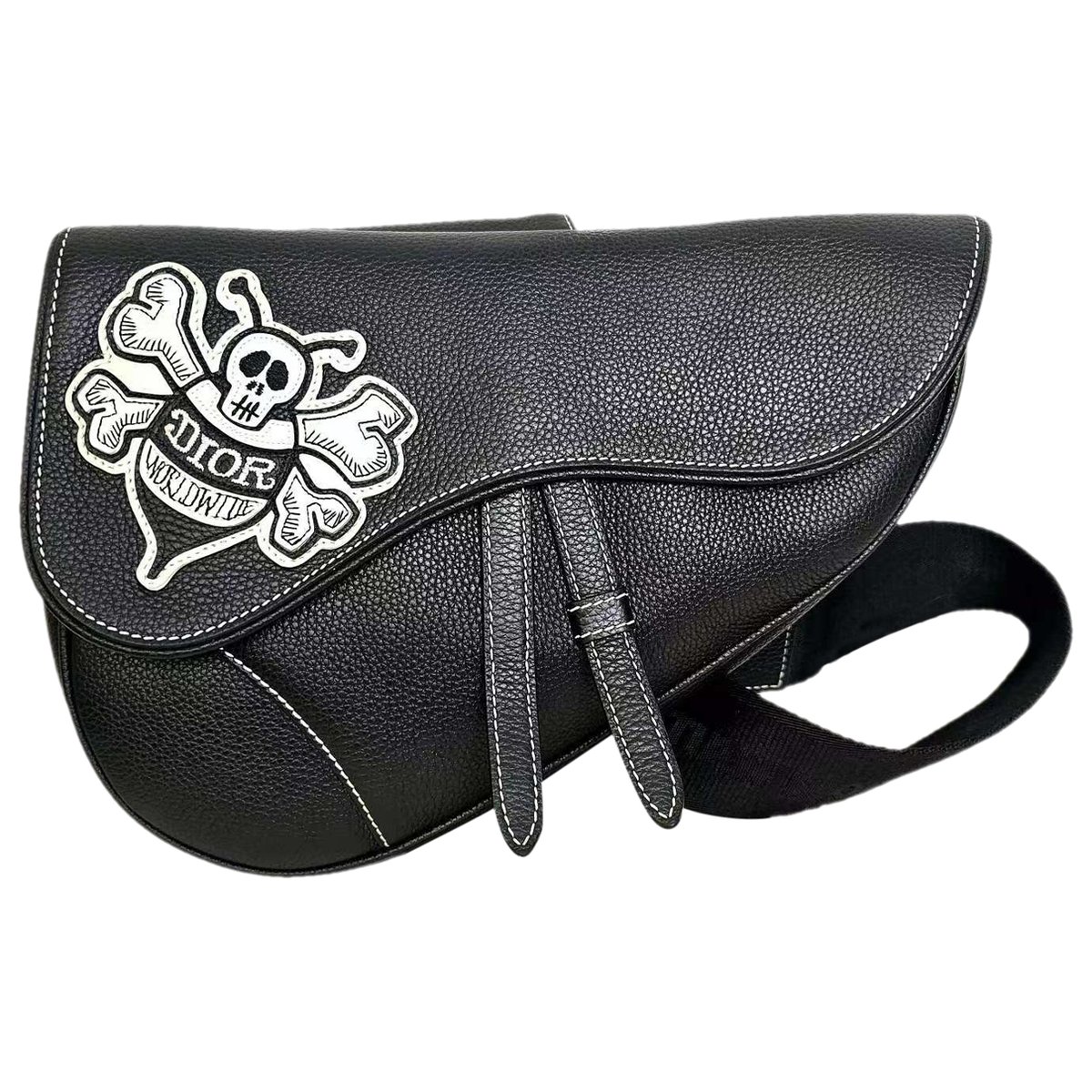 Saddle leather handbag