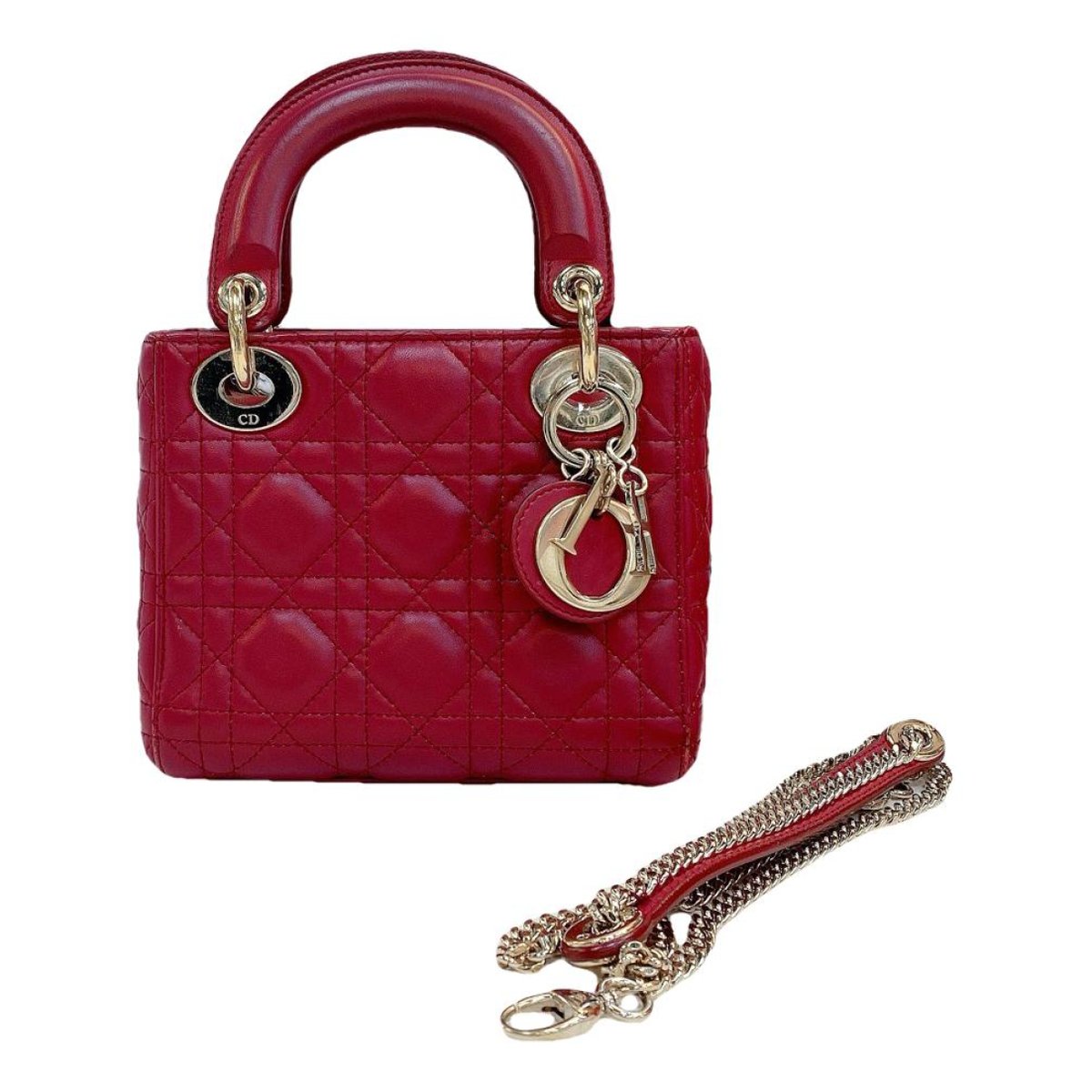 Lady Dior leather handbag