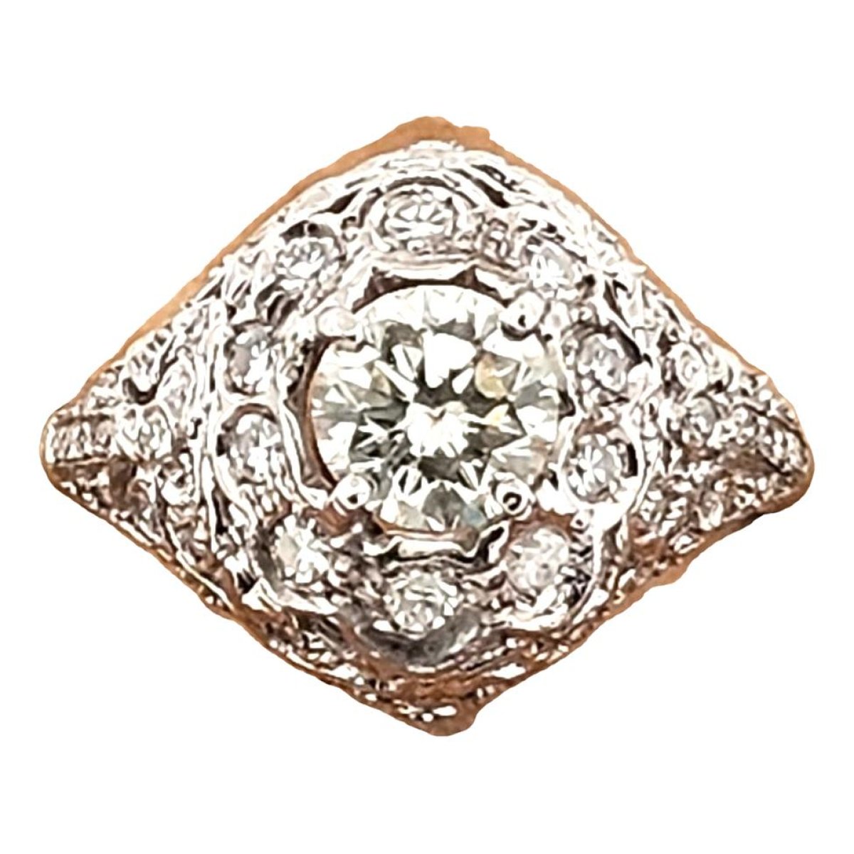 Chevalières platinum ring