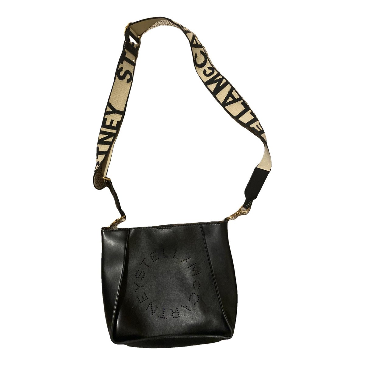 Logo leather bag