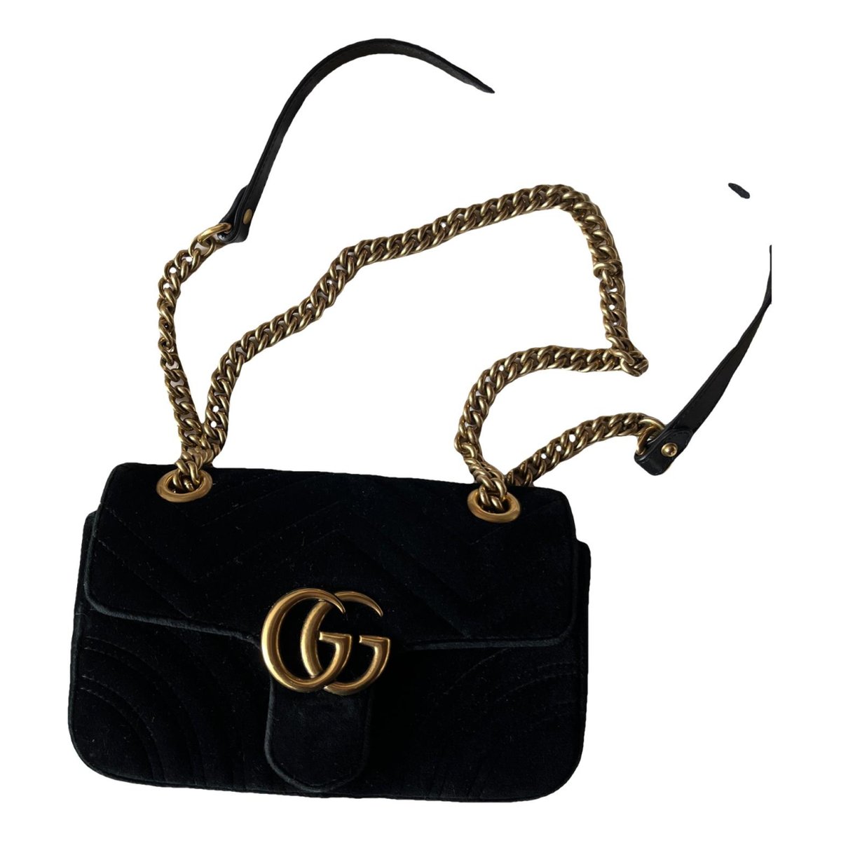 GG Marmont Flap velvet crossbody bag