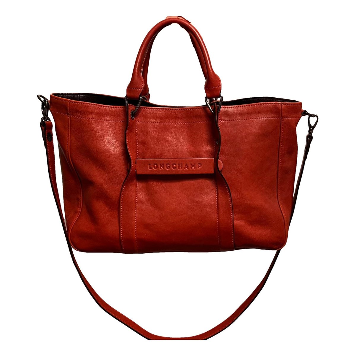 3D leather handbag