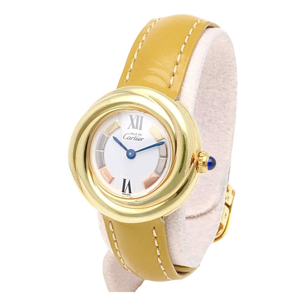 Must Trinity silver gilt watch